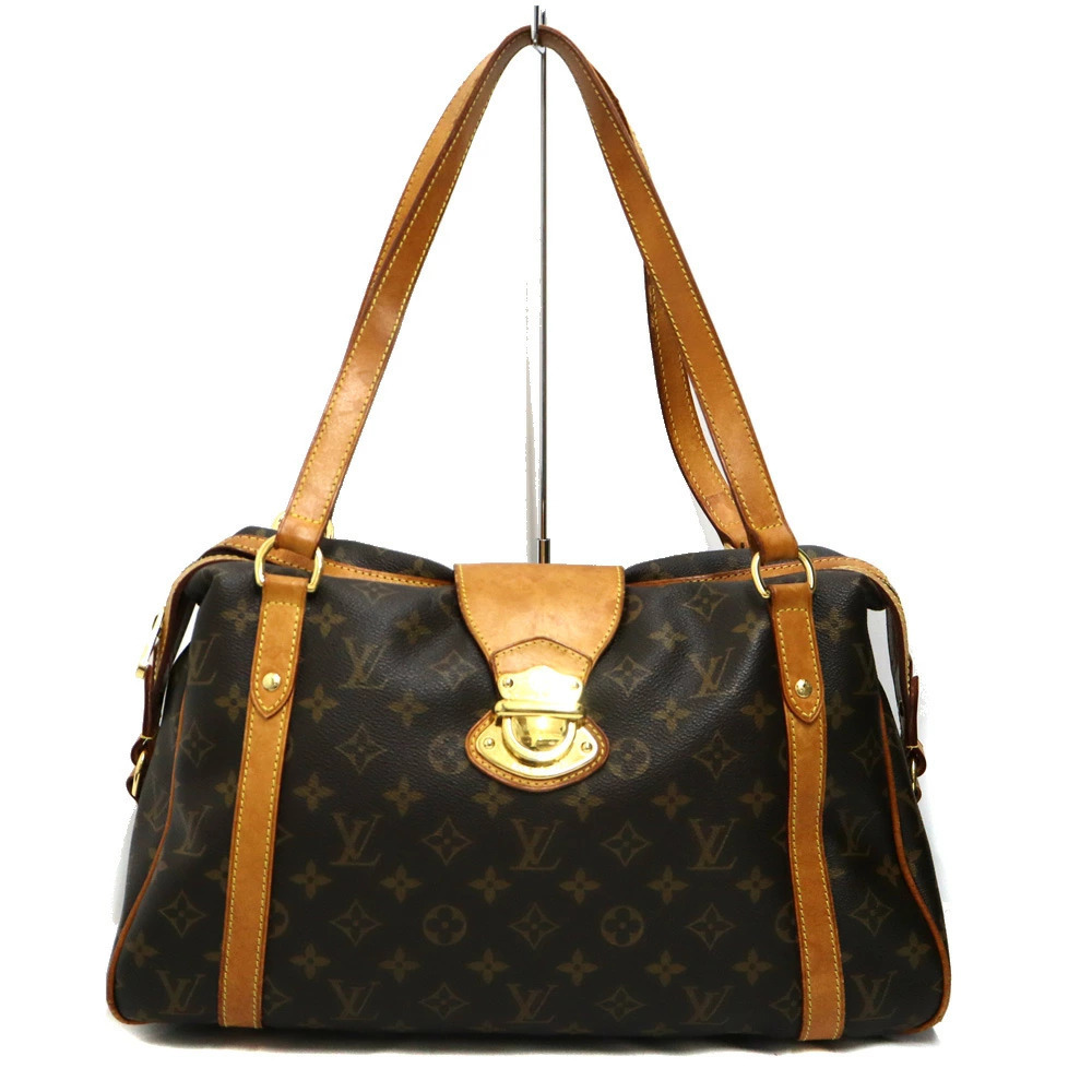 Louis Vuitton Stresa Shoulder Bag Leather Brown